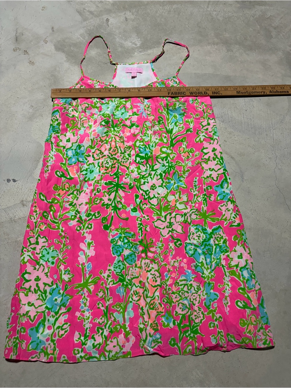 Lilly Pulitzer dusk silk Bright Pink Floral Slip Dress XS - Picture 3 of 7
